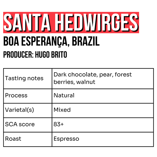Ground coffee, Santa Hedwirges, Brazil