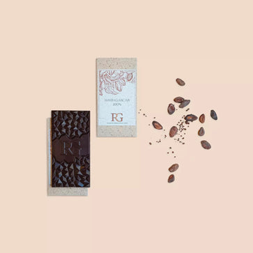 Image of Tablet, dark chocolate, 100%, Madagascar, Chocolaterie RG - 1