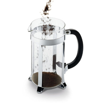 Image of Bodum cafetière à piston CAFFETTIERA avec couvercle en plastique, 8 tasses, 1 litre, acier inox - 3
