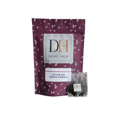 Thé, thé noir, Ceylon OP Ahinsa Dimbula, Dalmat House (15 sachets)