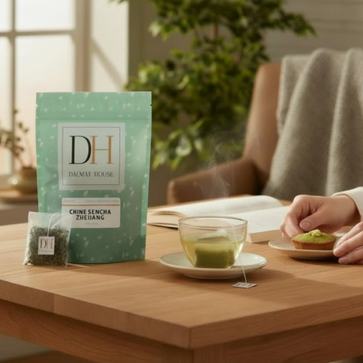 Image of Thé, thé vert, Chinese Sencha Zhejiang, Dalmat House (15 sachets) - 2