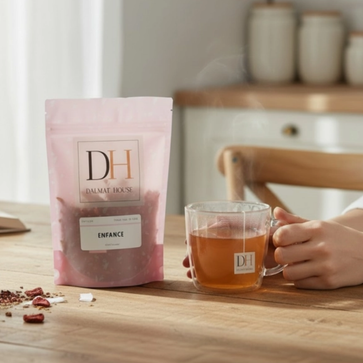 Image of Infusion, Enfance Fraise et Noix de Coco, Dalmat House (12 sachets) - 2