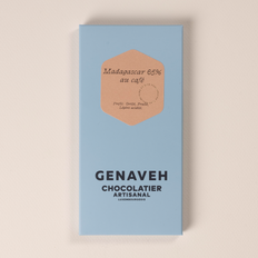 Tablet, Coffee and dark chocolate - 65%, from Madagascar, Genaveh
