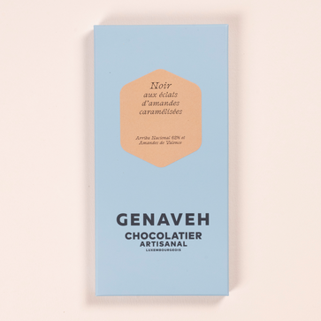 Image of Tablet, Dark Chocolate and Caramelized Almonds, Genaveh - 1
