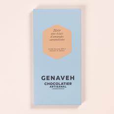 Tablet, Dark Chocolate and Caramelized Almonds, Genaveh