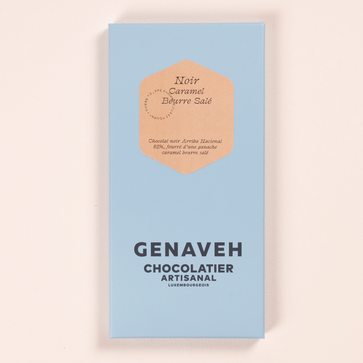Image of Tablet, Filled Dark Chocolate - Guérande Caramel, Genaveh - 1