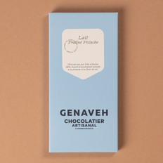Tablette, Chocolat Fourrée - Lait Praliné Pistache, Genaveh