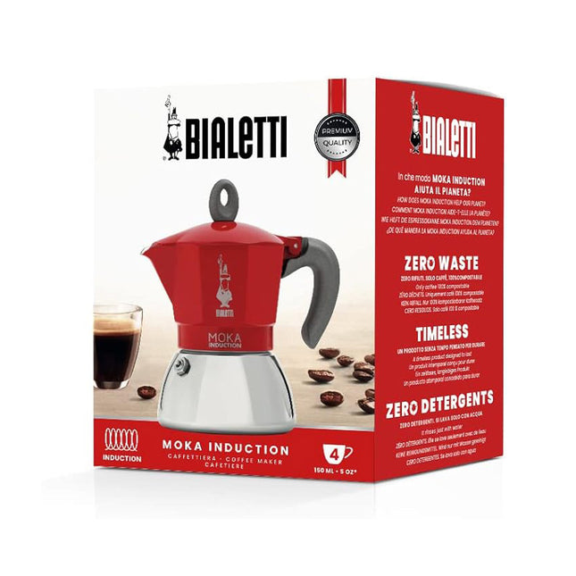 Bialetti Moka Induction Coffee Maker, Induction Compatible, 4 Cups