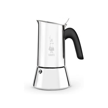 Image of Bialetti, nouvelle cafetière italienne Venus, adaptée à l'induction, acier inoxydable, 4 tasses - 2