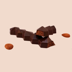 Bar, dark chocolate, almond & fleur de Sel bar 70%, Chocolaterie RG