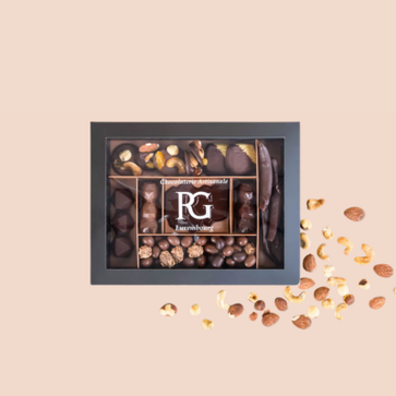 Image of Coffret, chocolat noir & lait, coffret dégustation, Chocolaterie RG - 1