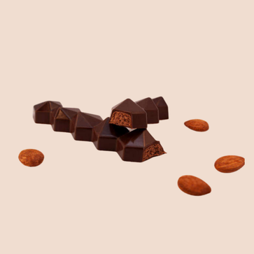 Image of Bar, dark chocolate, almond & fleur de Sel bar 70%, Chocolaterie RG - 1