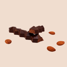 Tablette, chocolat noir, amande & fleur de sel 70%, Chocolaterie RG