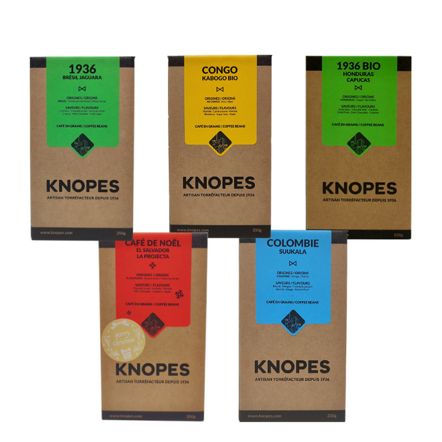 Whole bean, Knopes discovery pack, 1.25Kg