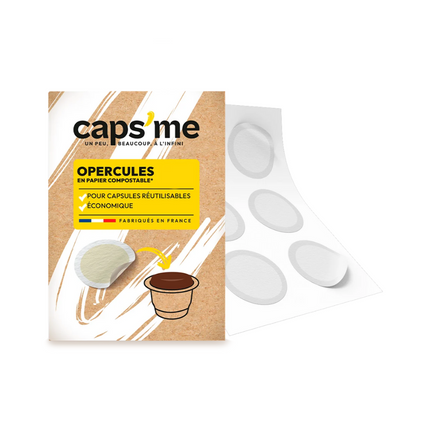 Opercules Caps'me en papier pour Nespresso® (102 unités)