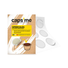 Caps'me Nespresso® lids - compostable paper lids (102 units)