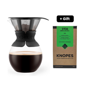 Image of Bodum Pour-Over coffee maker with permanent filter, 8 cups, 1 liter - 1