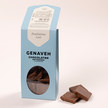 Image of Feuilletines, dark or milk chocolate, Genaveh - 2