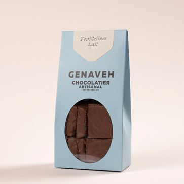 Image of Feuilletines, dark or milk chocolate, Genaveh - 1