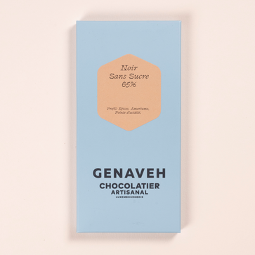Image of Tablet, Sugar-Free Chocolate Bar - Dark 65%, Genaveh - 1