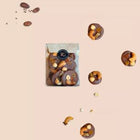 Mendiant, milk chocolate, hazelnuts, Chocolaterie RG