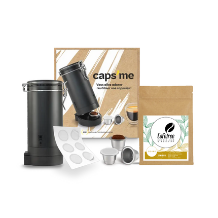 Coffret Caps’me pour Nespresso® avec 250g de café de spécialité fraîchement torréfié