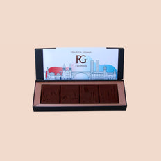 Tablet, dark chocolate, 70%, Luxembourg Skyline, Chocolaterie RG