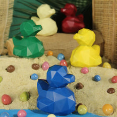 Easter creation, canards origami, dark milk or white, Chocolaterie RG