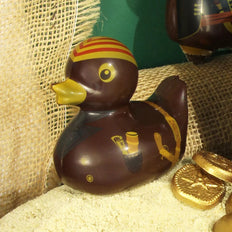 Easter creation, canard pirate, dark or milk chocolate, Chocolaterie RG