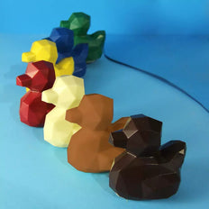 Easter creation, canards origami, dark milk or white, Chocolaterie RG