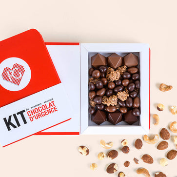 Image of Coffret, chocolat noir & lait, kit d'urgence, Chocolaterie RG - 1