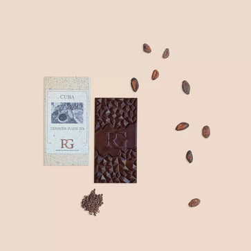 Image of Tablet, dark chocolate, 71%, Cuba, Chocolaterie RG - 1