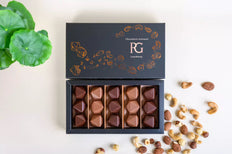 Coffret, dark & milk chocolate, envolée pralinée, Chocolaterie RG