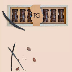 Covered marshmallow, milk chocolate 38% & vanilla, oursons guimauve, Chocolaterie RG