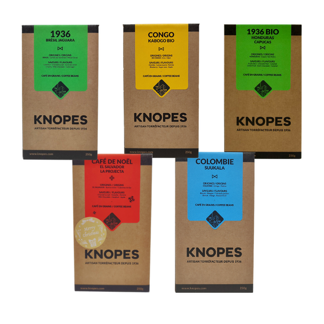 Whole bean, Knopes discovery pack, 1.25Kg