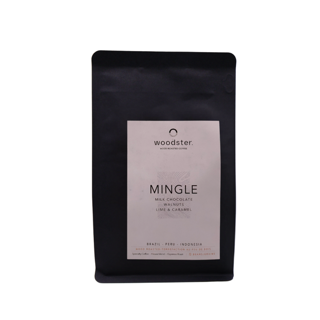 Ground coffee, Mingle Blend, Woodster